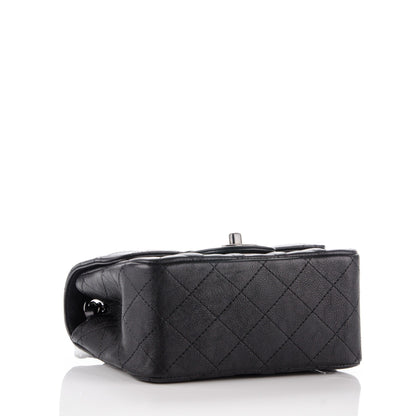 Chanel Calfskin Quilted Mini Square Flap So Black 4 of 8