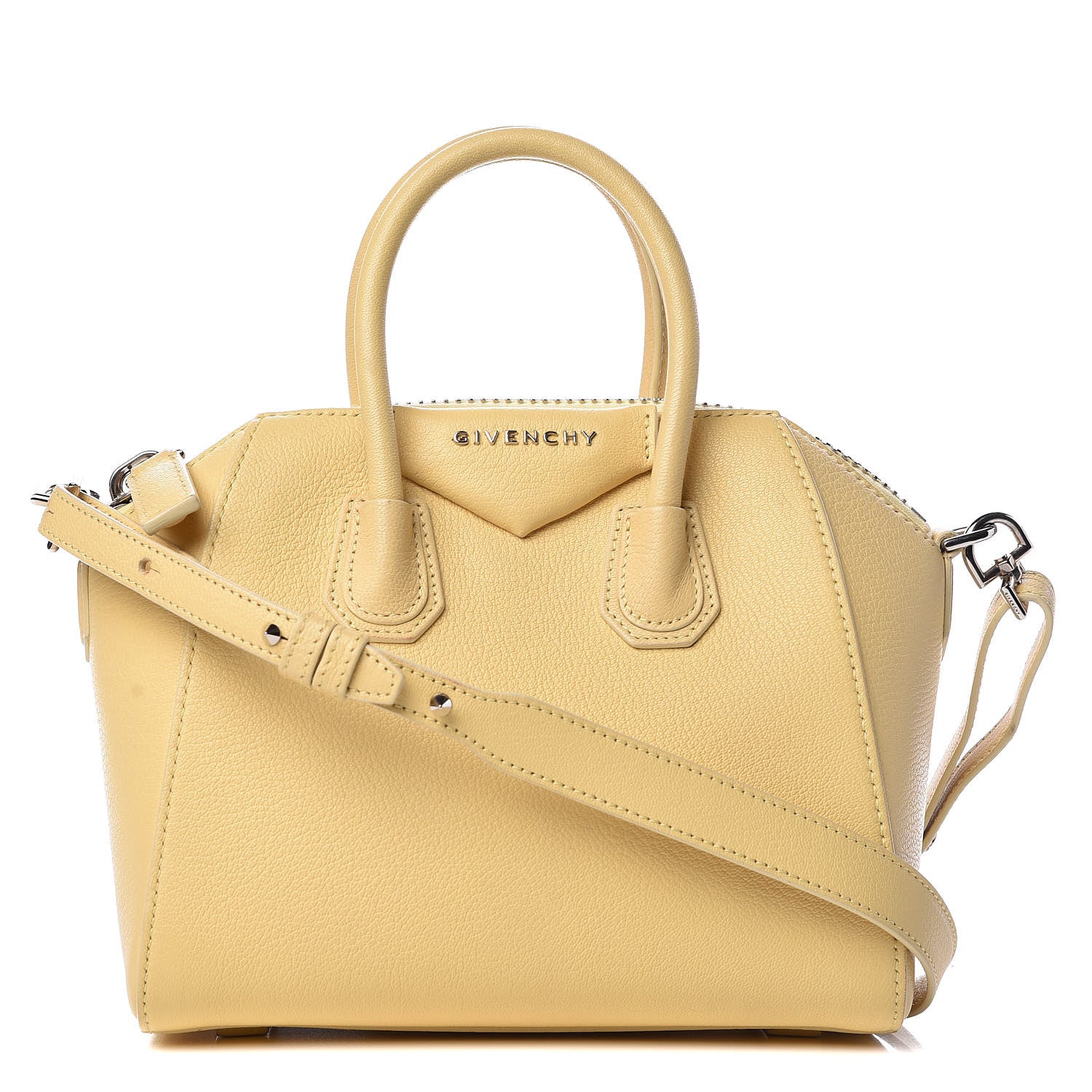 Givenchy Sugar Goatskin Mini Antigona Yellow 1 of 15