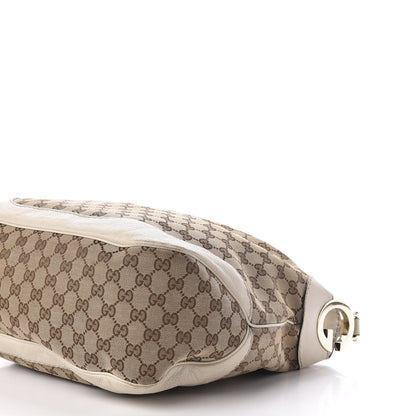 Gucci Monogram Medium Charlotte Hobo Off White 10 of 14