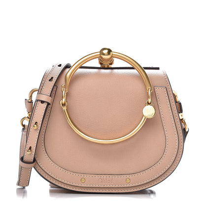 Chloe Calfskin Suede Small Nile Bracelet Bag Biscotti Beige 1 of 9