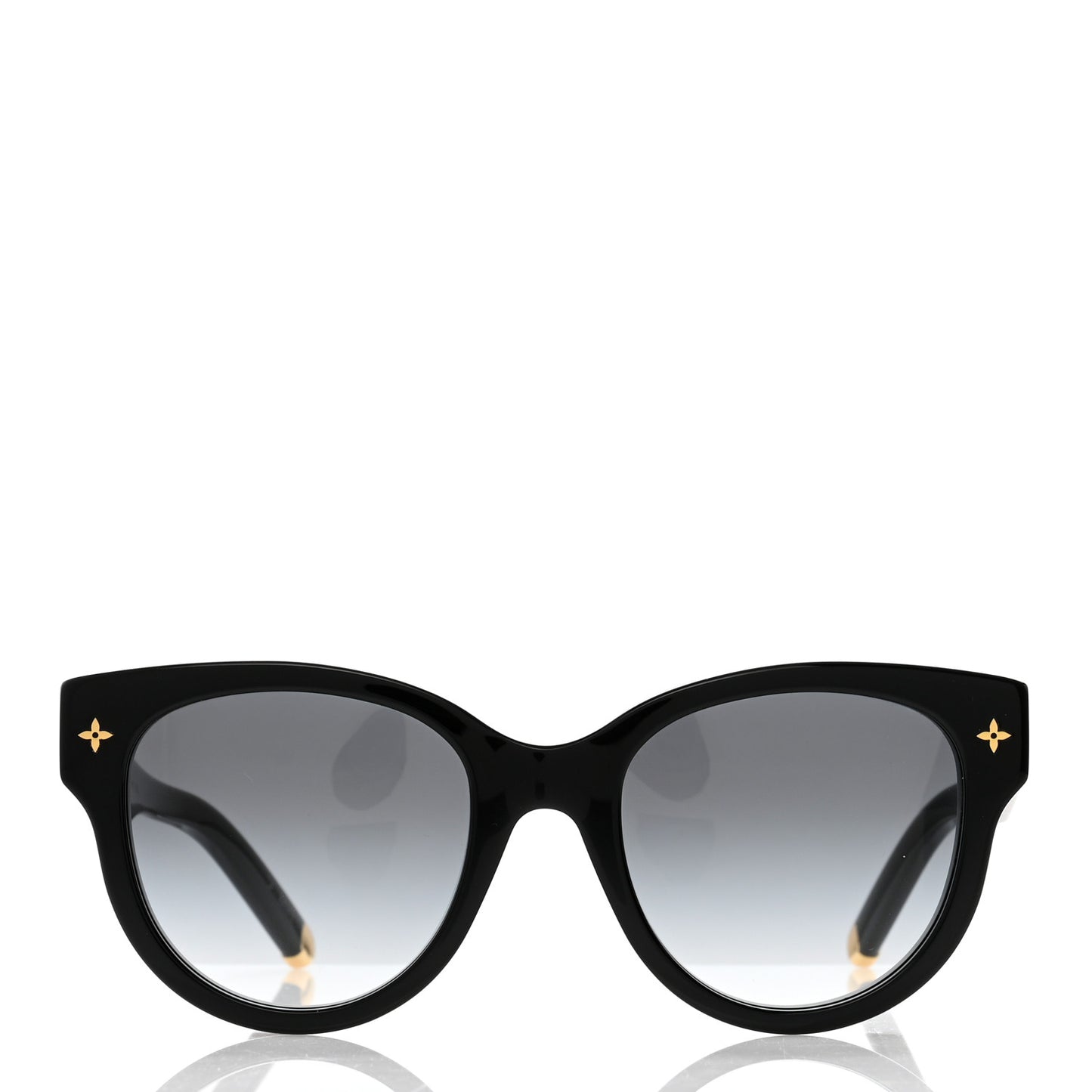 Acetate My Monogram Square Sunglasses Black
