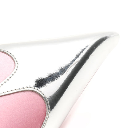 Prada Satin Metallic Pumps 38 Pink 9 of 9