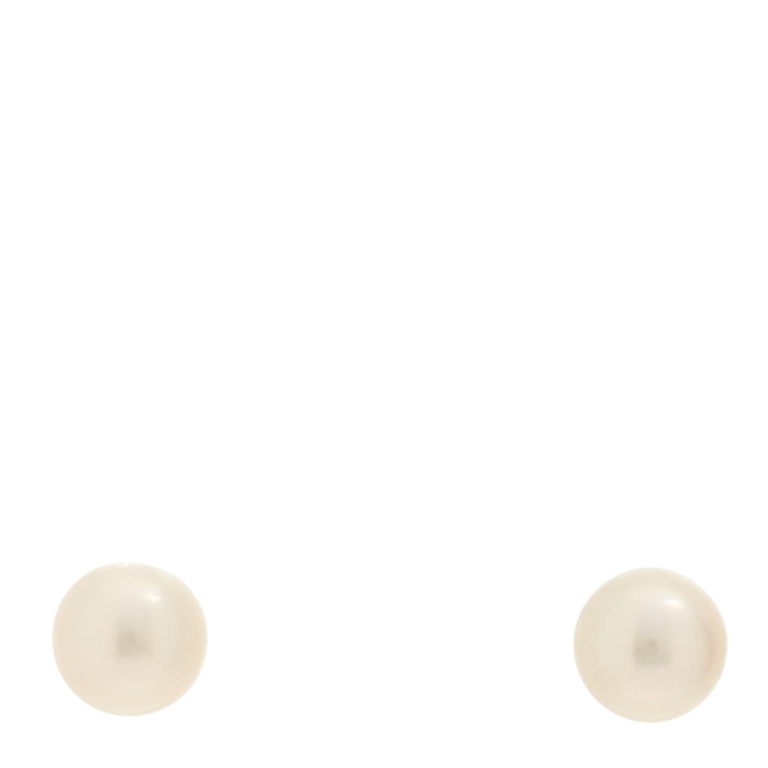 Mikimoto 18K White Gold Akoya Cultured Pearl 6-6.5mm Stud Earrings 1 of 5