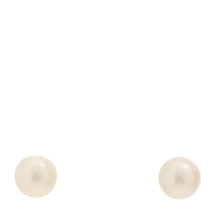 Mikimoto 18K White Gold Akoya Cultured Pearl 6-6.5mm Stud Earrings 1 of 5