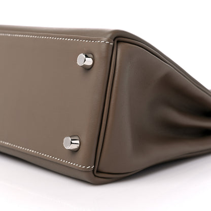 Hermes Swift Kelly Retourne 25 Etoupe 10 of 11