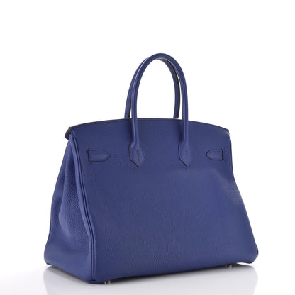 Hermes Togo Birkin 35 Bleu Electrique 3 of 40