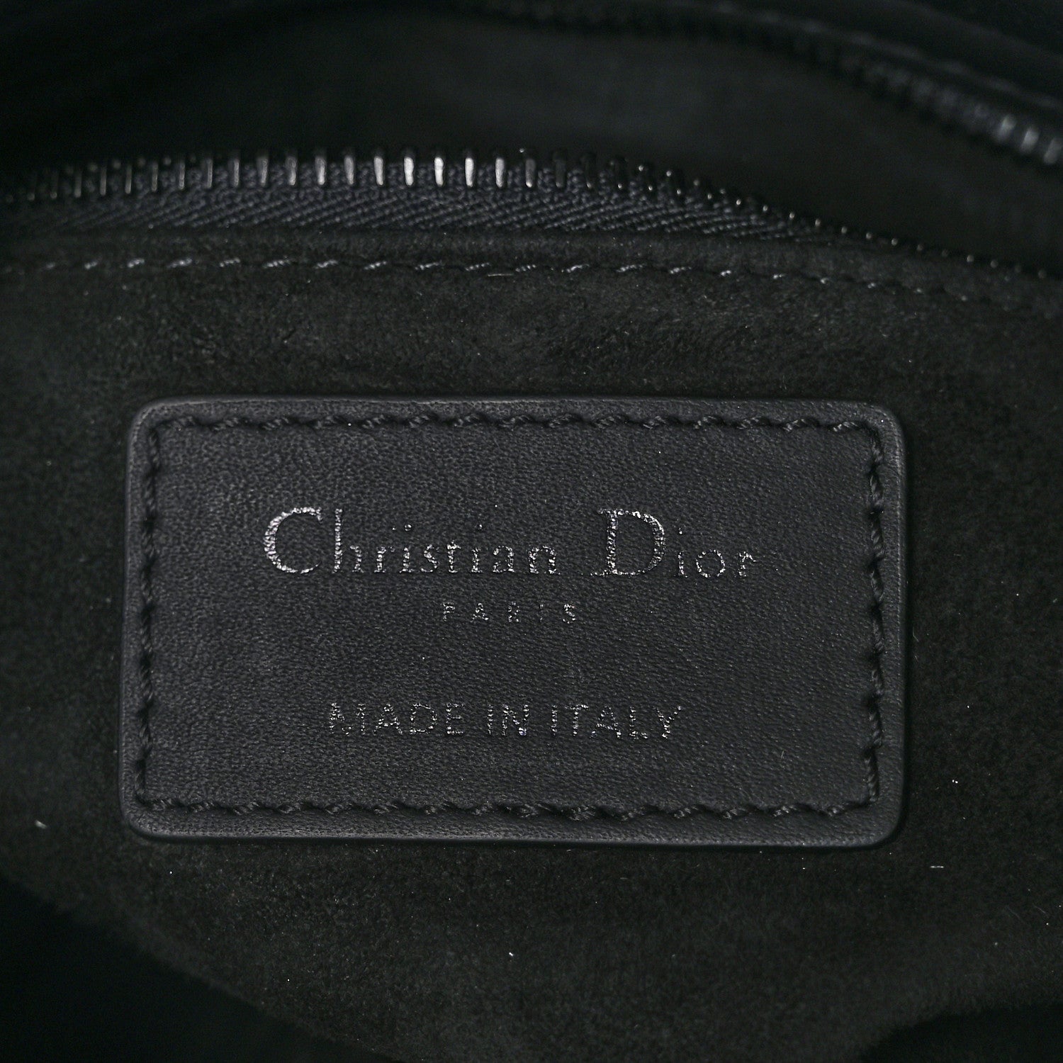 Christian Dior CHRISTIAN DIOR Ultra Matte Calfskin Cannage Mini Lady Dior Black 5 of 10