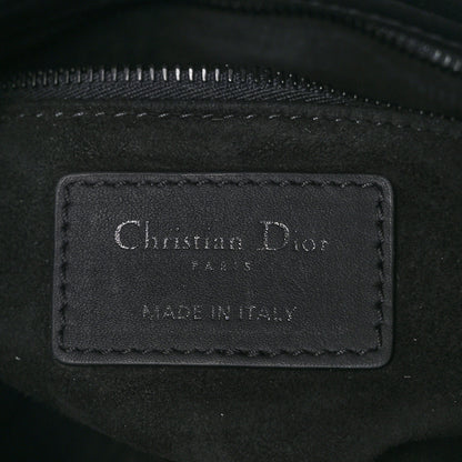 Christian Dior CHRISTIAN DIOR Ultra Matte Calfskin Cannage Mini Lady Dior Black 5 of 10