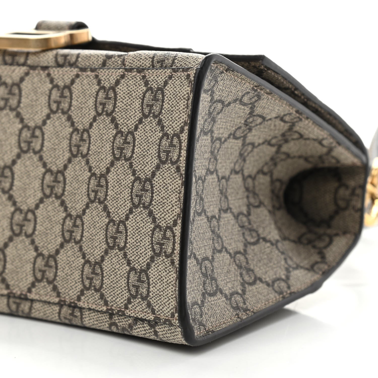 Balenciaga X GUCCI GG Supreme Monogram Small Hourglass Top Handle Bag Beige Ebony 10 of 11