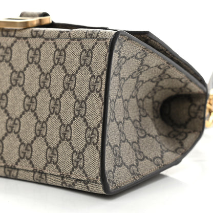 Balenciaga X GUCCI GG Supreme Monogram Small Hourglass Top Handle Bag Beige Ebony 10 of 11