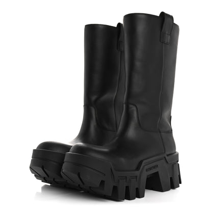 Balenciaga Vegetal Calfskin Bulldozer Boots 40 Black 3 of 10