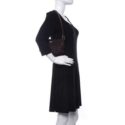 Prada Tessuto Nylon Shoulder Bag Moro 2 of 10