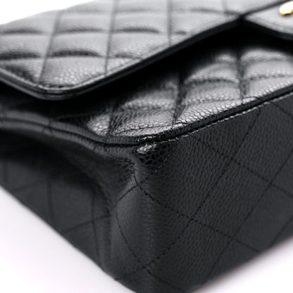 Chanel Caviar Quilted Medium Double Flap Black 8 of 12