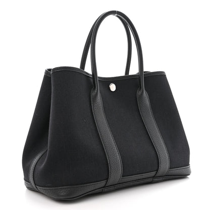 Hermes Toile Militaire Negonda Garden Party 30 TPM Black 3 of 10