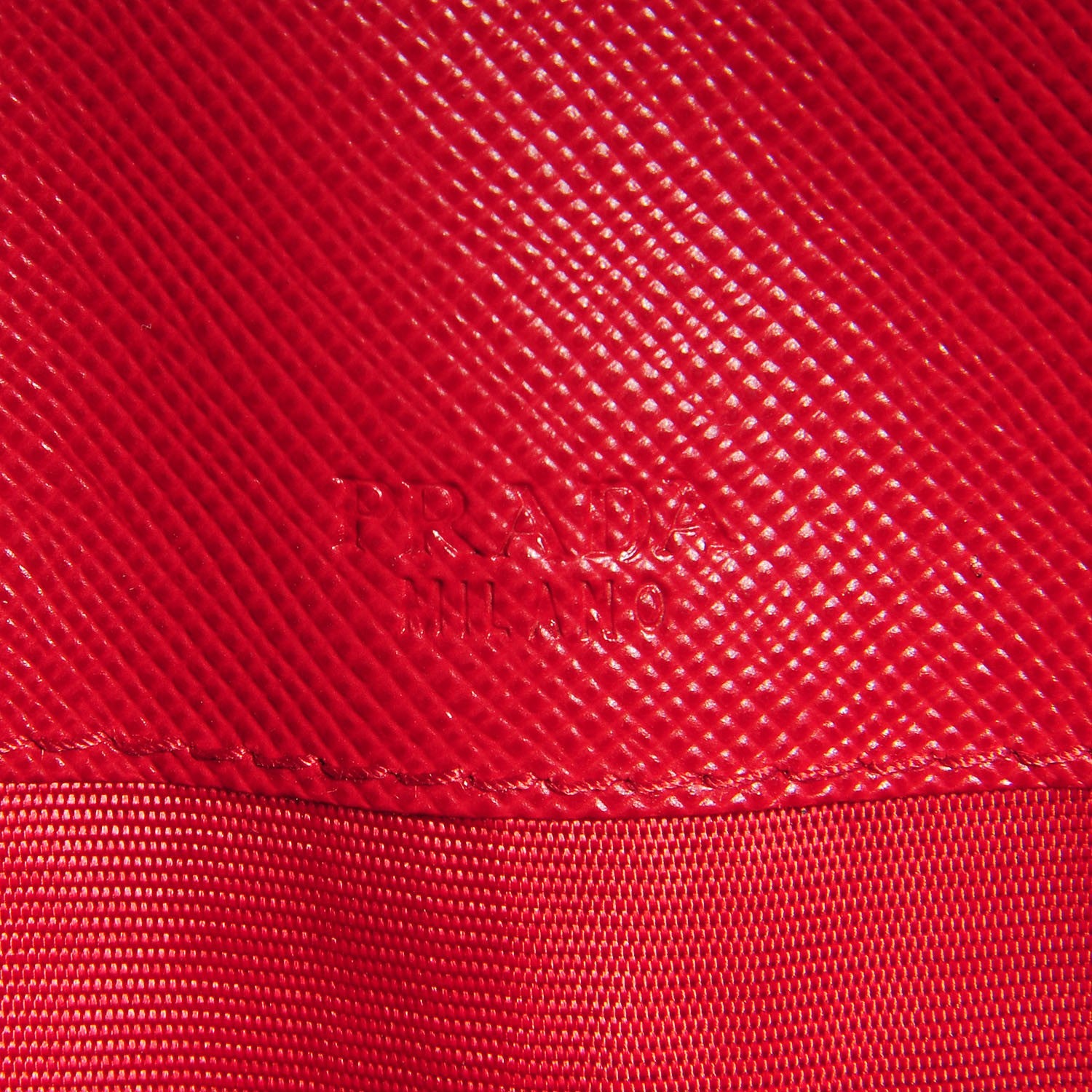 Prada Saffiano Metal Continental Flap Wallet Fuoco 11 of 12