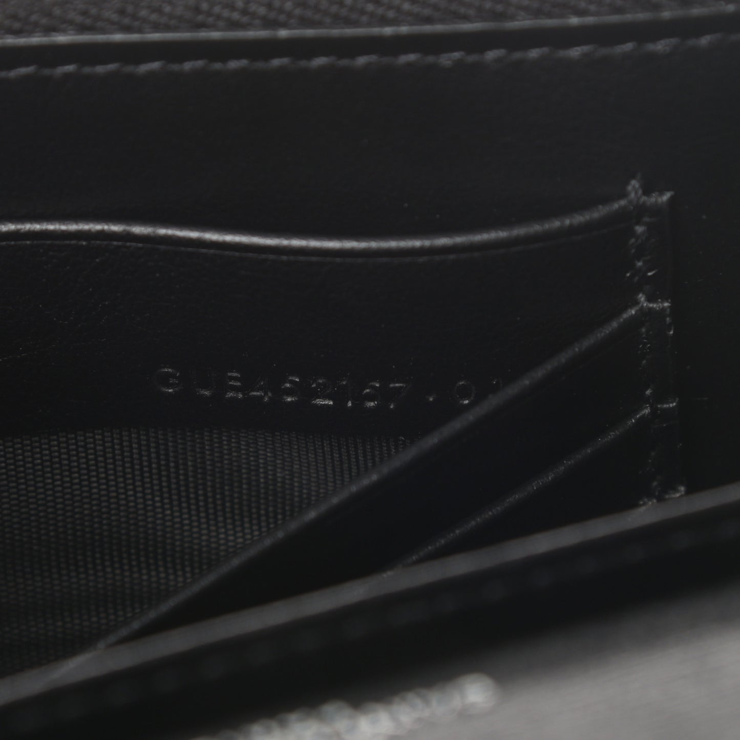 Calfskin Monogram Sunset Chain Wallet Black