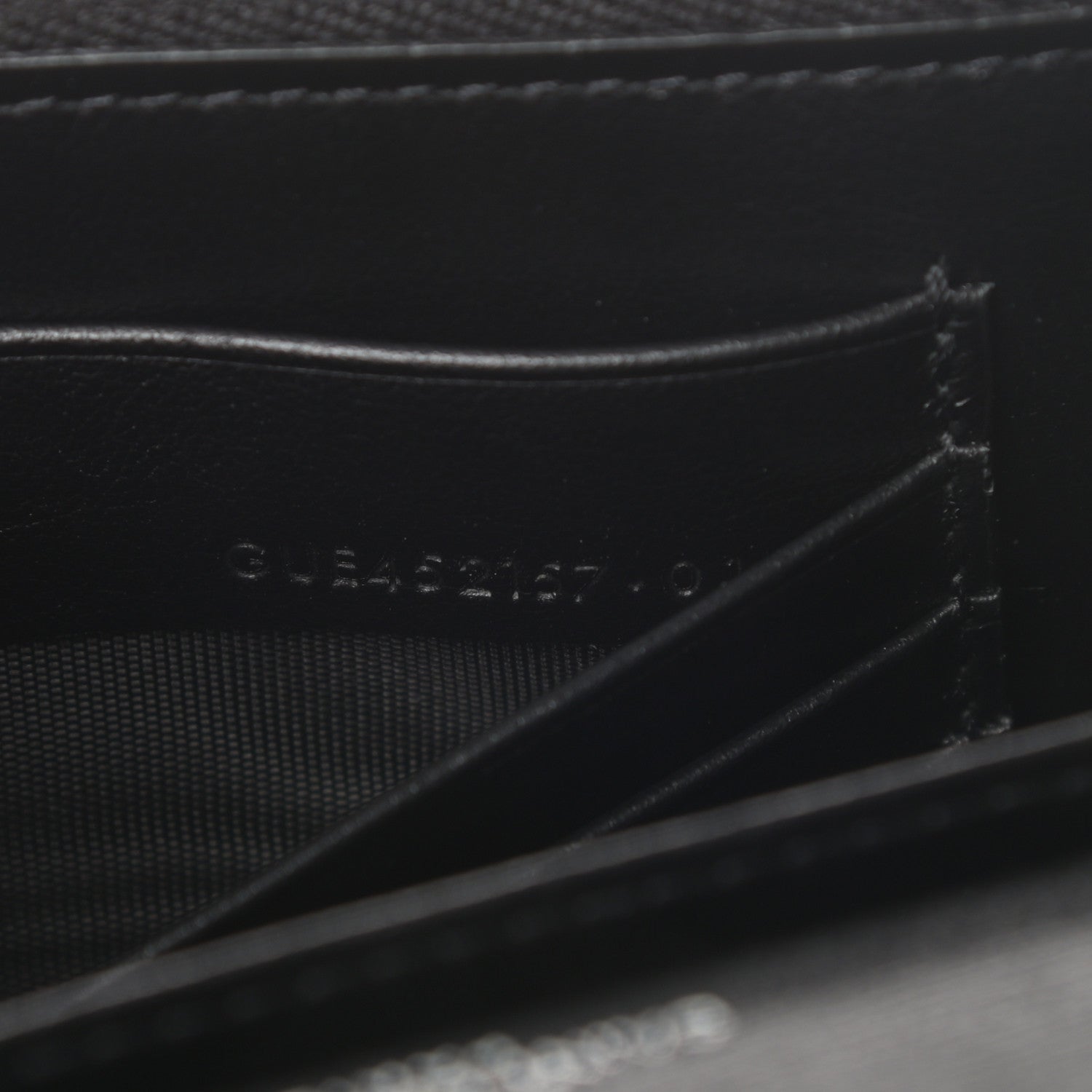 Saint Laurent Calfskin Monogram Sunset Chain Wallet Black 7 of 11