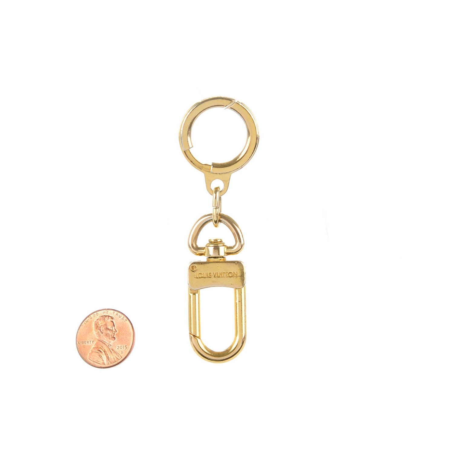 Louis Vuitton Pochette Extender Key Ring Gold 2 of 3