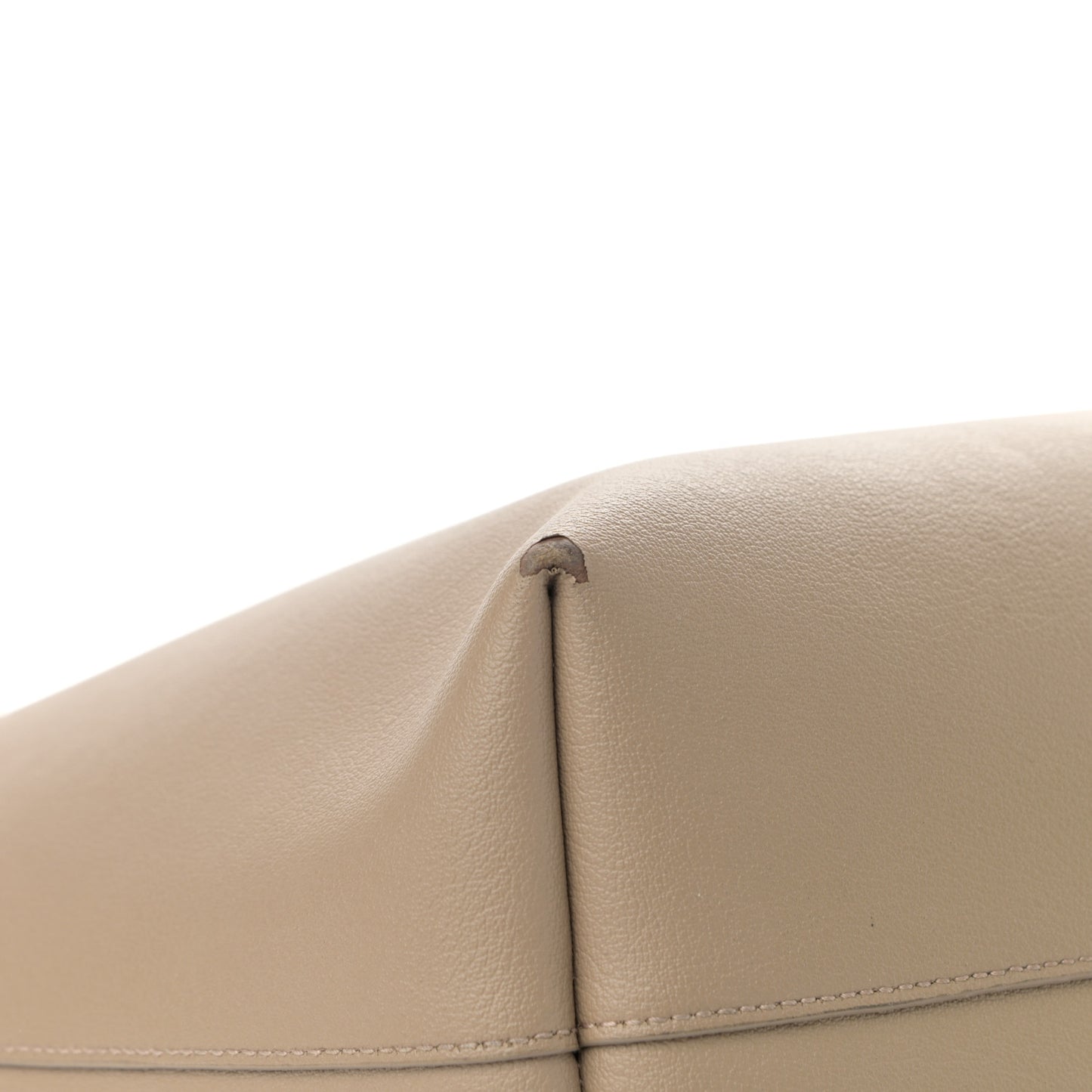 Calfskin Large Shopping Tote Dark Beige