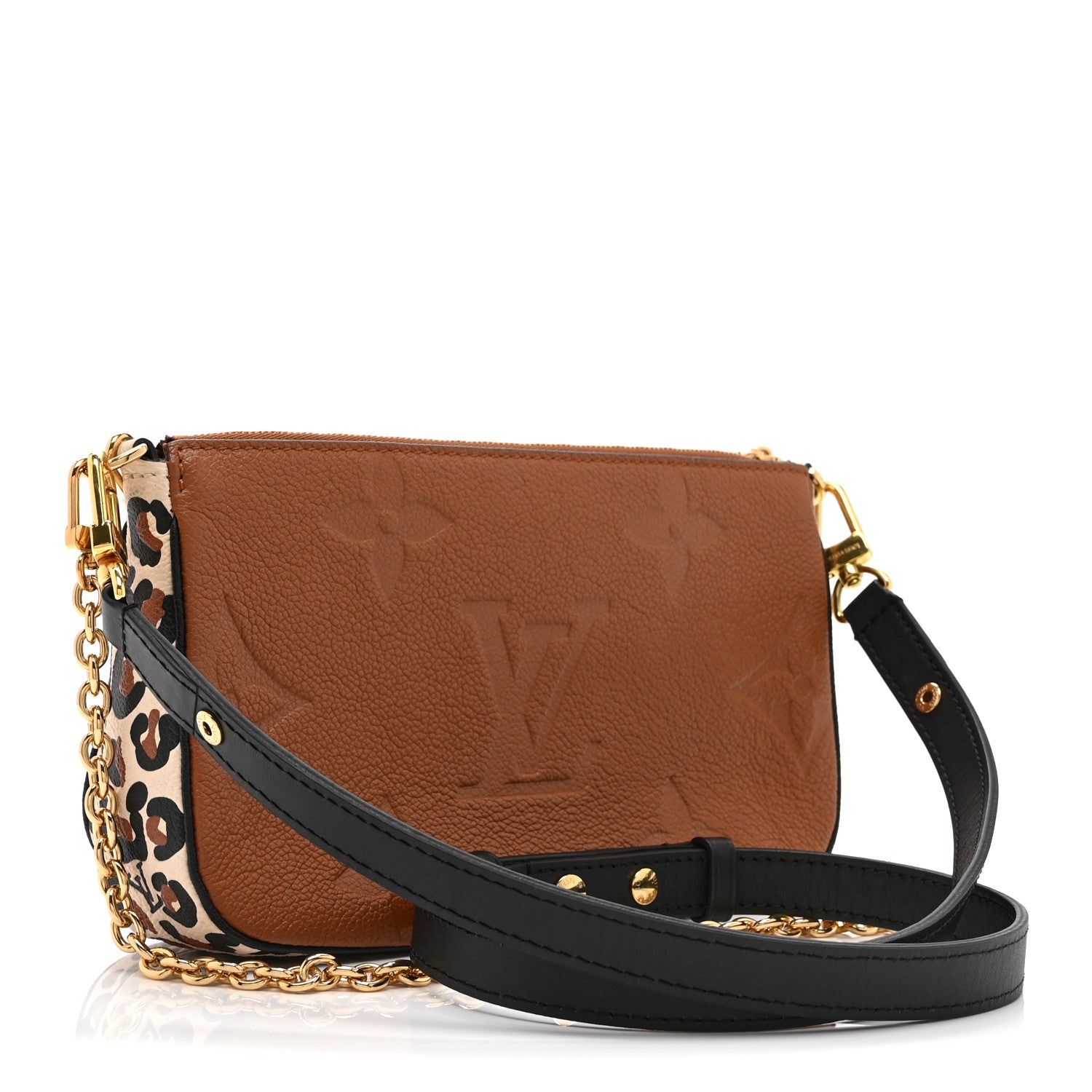 Louis Vuitton Empreinte Monogram Giant Wild At Heart Multi Pochette Accessories Caramel 3 of 10
