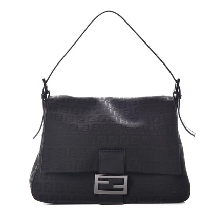 Fendi Zucchino Mama Baguette Black 1 of 9