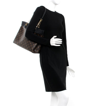Louis Vuitton Monogram Pallas Shopper Black 2 of 8