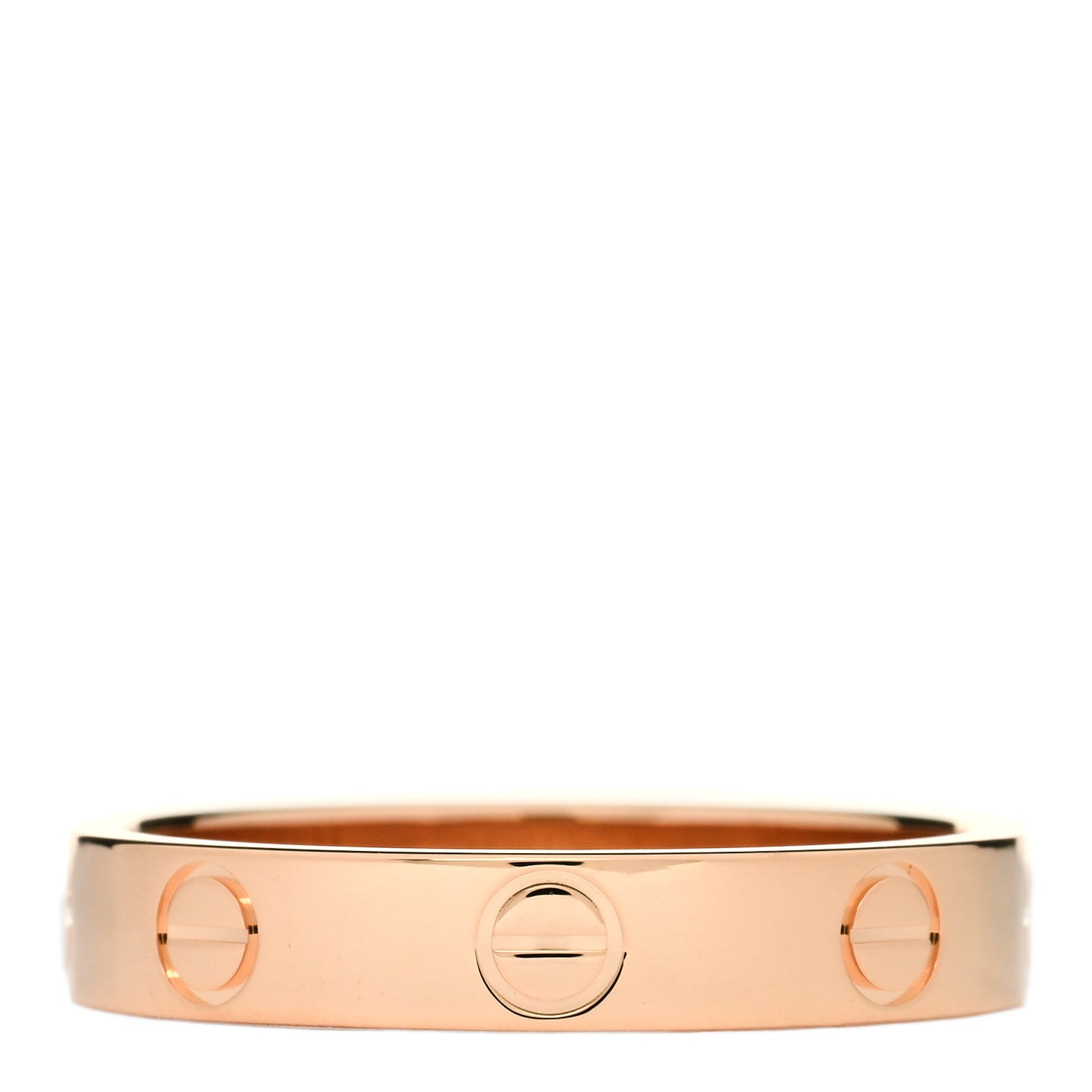 18K Pink Gold 3.5mm LOVE Wedding Band Ring 54 6.75