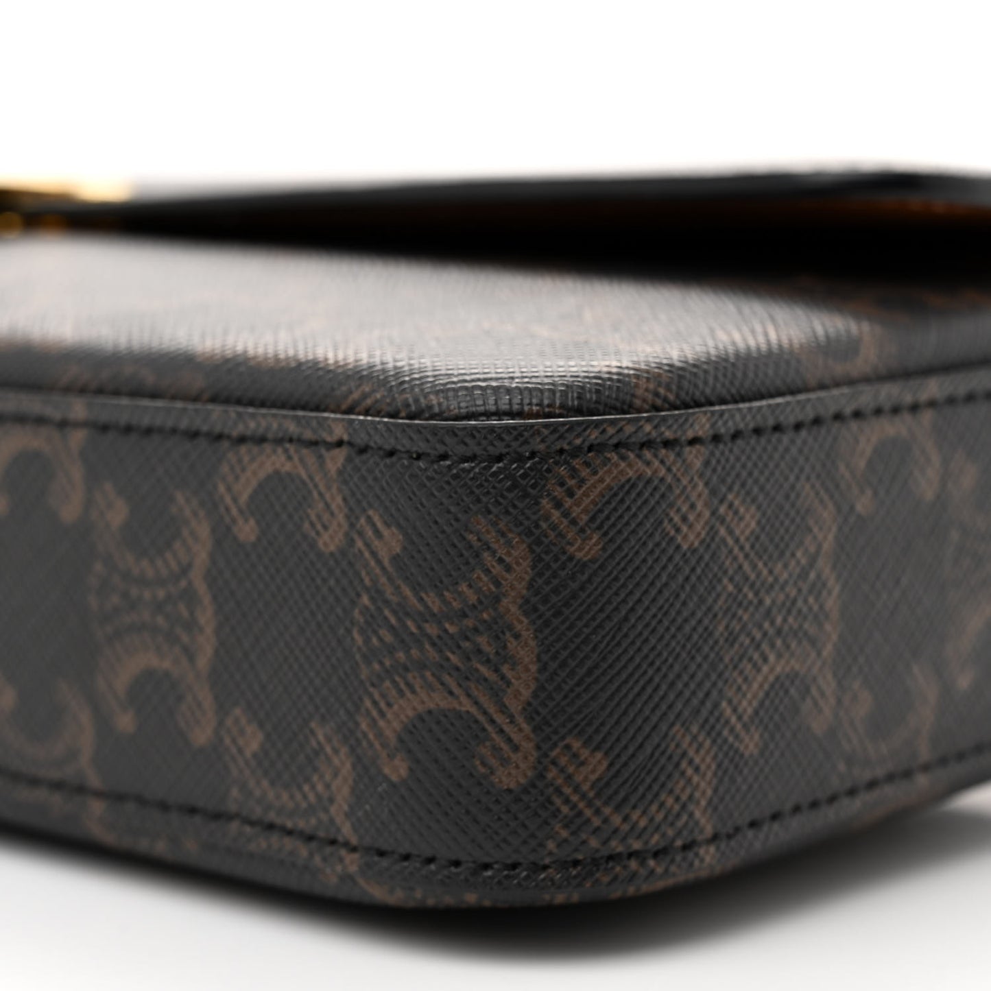 Triomphe Canvas Chain Bag Tan