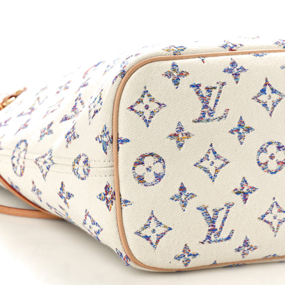 Louis Vuitton Monogram Jacquard Neverfull MM Multicolor Beige 9 of 11