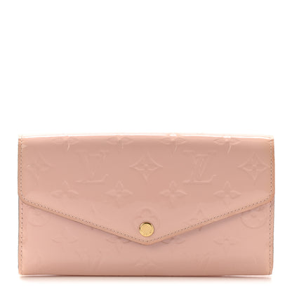 Louis Vuitton Vernis Sarah Wallet NM Rose Ballerine 1 of 8