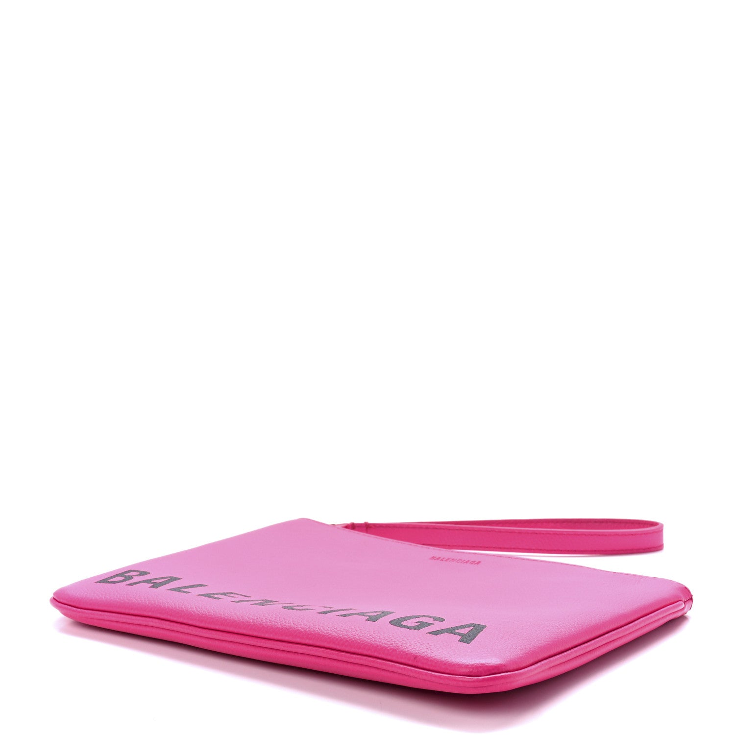 Balenciaga Calfskin Logo Zip Pouch Pink 9 of 11