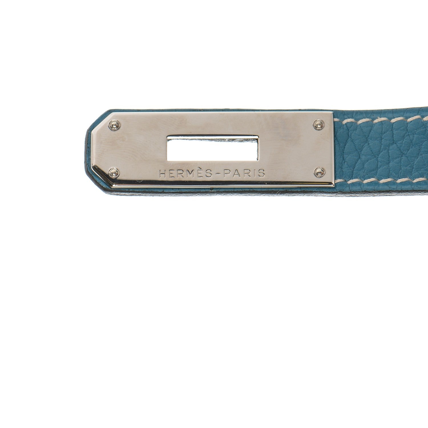 Hermes Taurillon Clemence Birkin 30 Blue Jean 16 of 28
