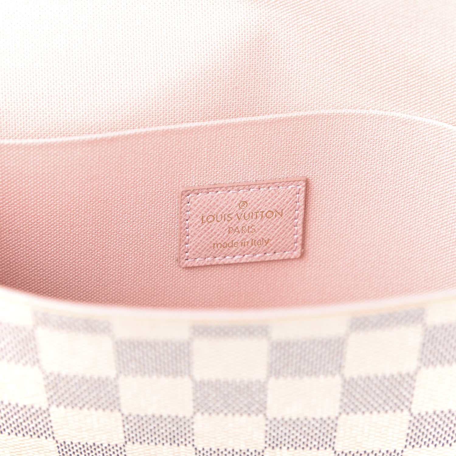 Louis Vuitton Damier Azur Pochette Felicie Chain Wallet Rose Ballerine 8 of 10