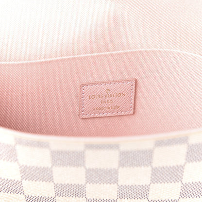 Louis Vuitton Damier Azur Pochette Felicie Chain Wallet Rose Ballerine 8 of 10