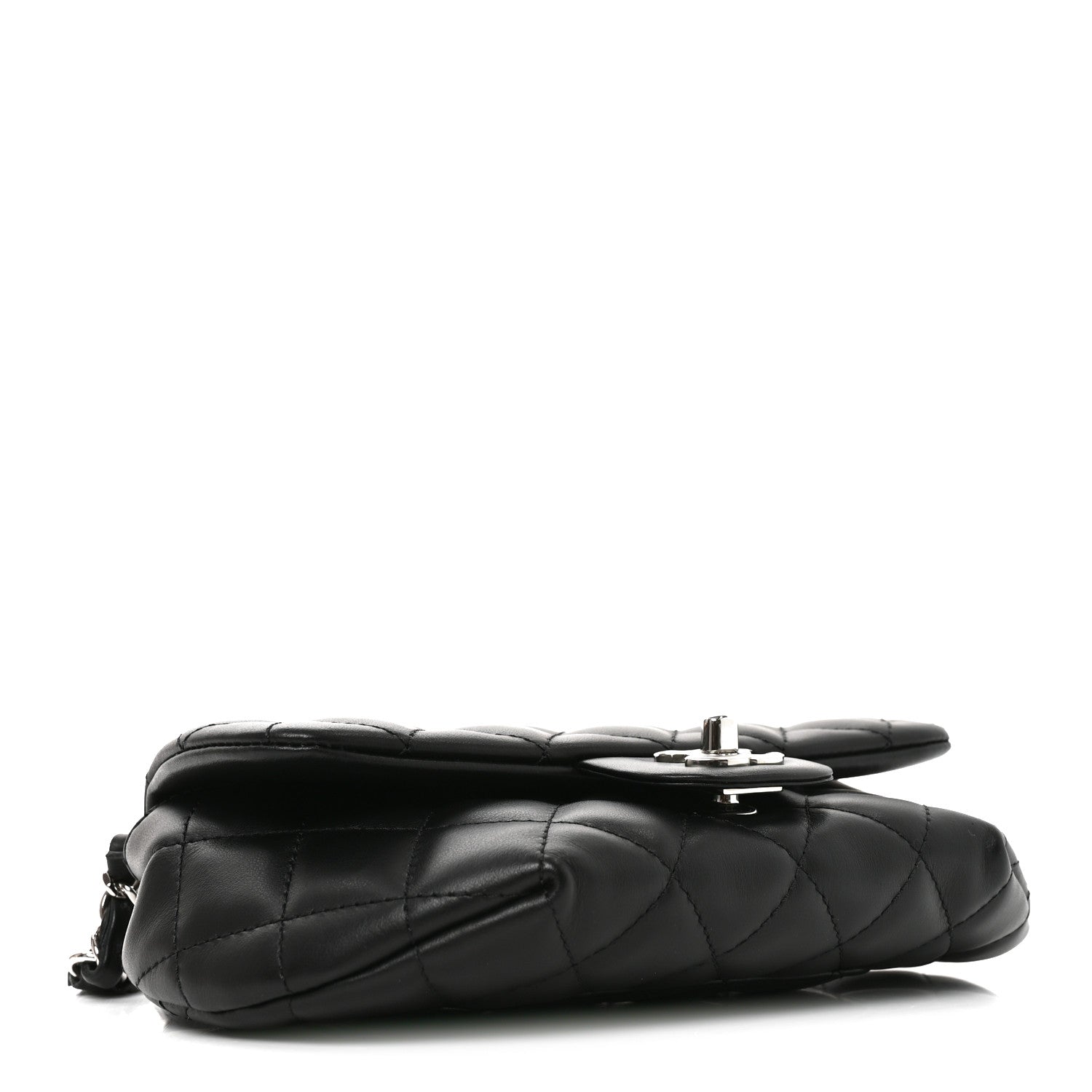 Chanel Calfskin Quilted CC Uniform Flap Belt Bag Black 4 of 10