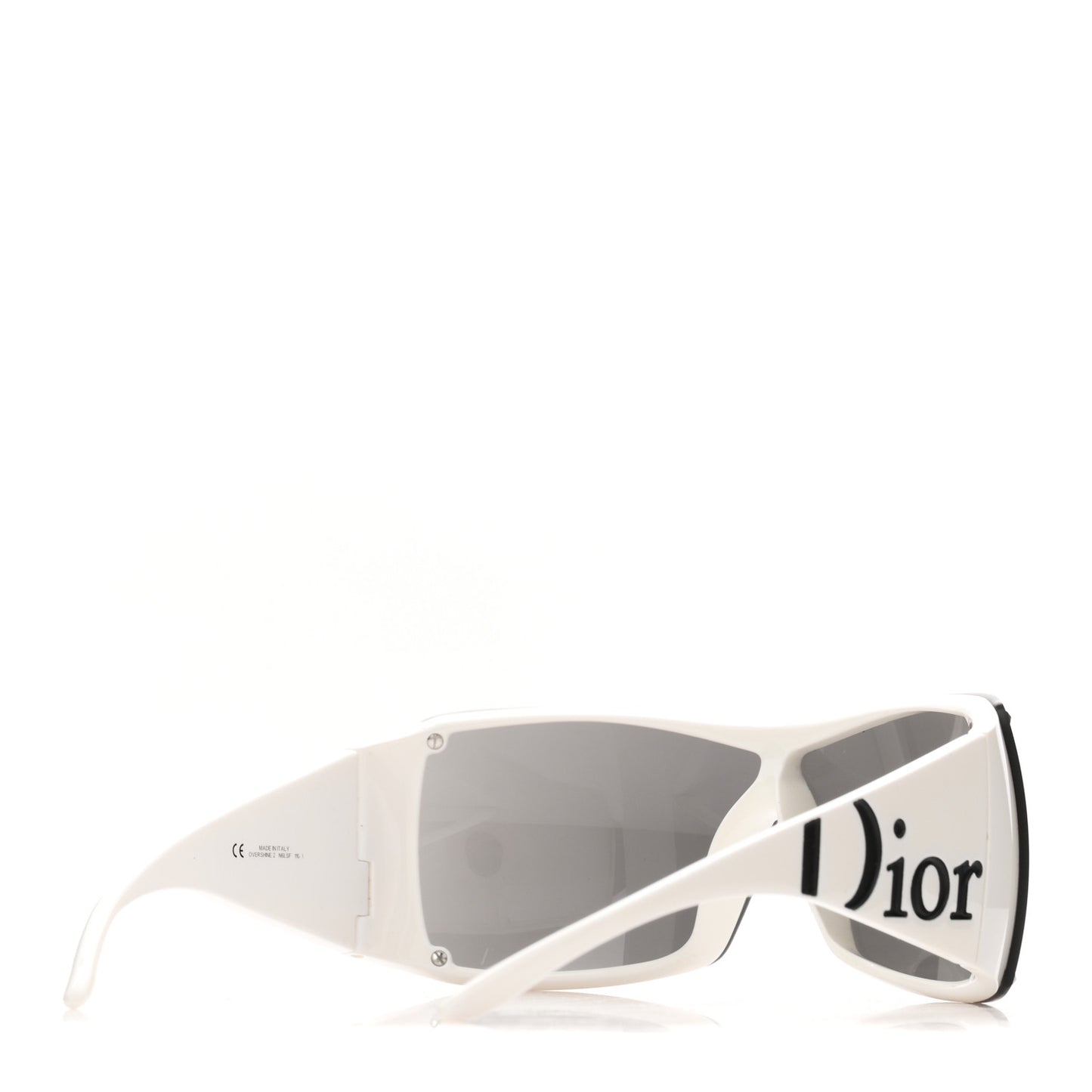 Acetate Overshine 2 Sunglasses White Black
