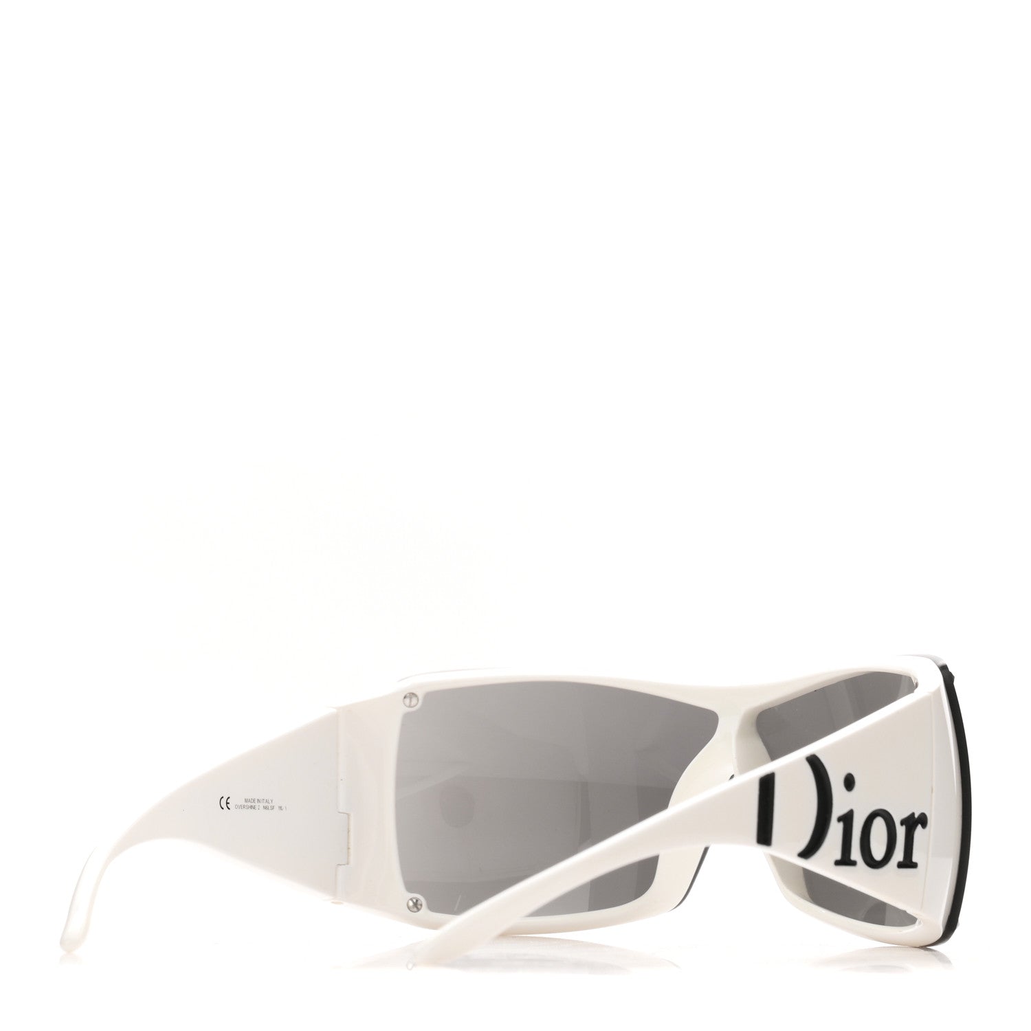 Christian Dior Acetate Overshine 2 Sunglasses White Black 4 of 6