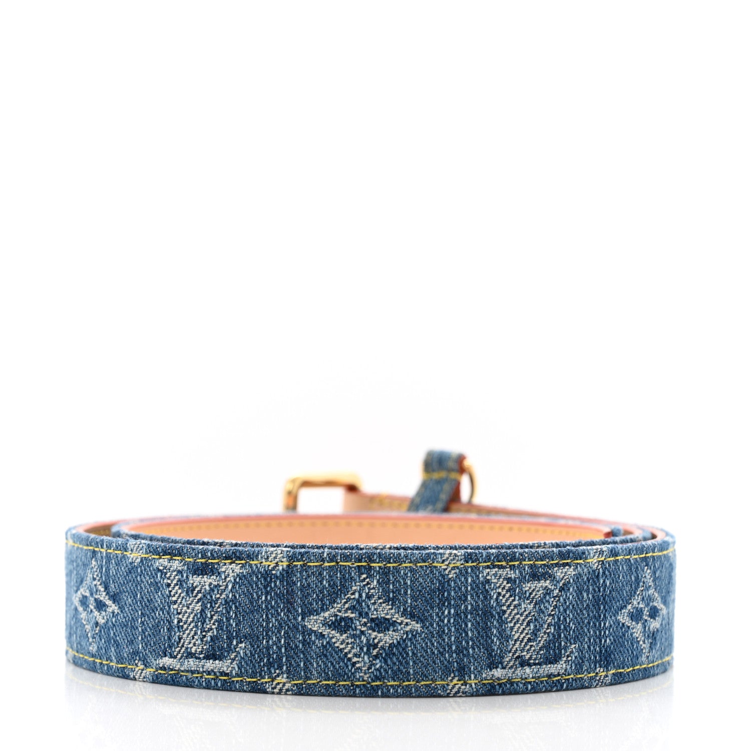 Louis Vuitton Denim Ardillon 30mm Belt 85 34 Blue 2 of 5