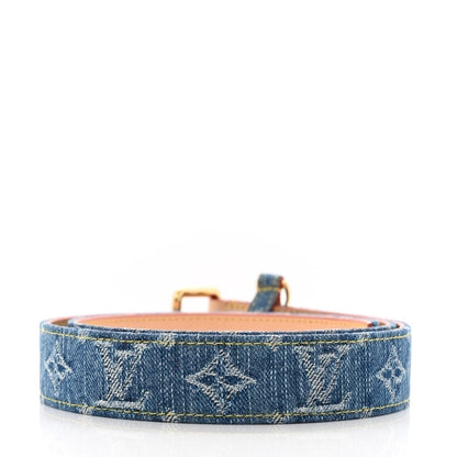 Louis Vuitton Denim Ardillon 30mm Belt 85 34 Blue 2 of 5