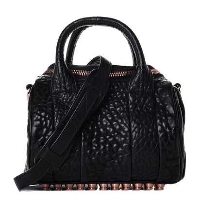 Alexander Wang Pebbled Lambskin Mini Rockie Black Rose Gold Hardware 1 of 9