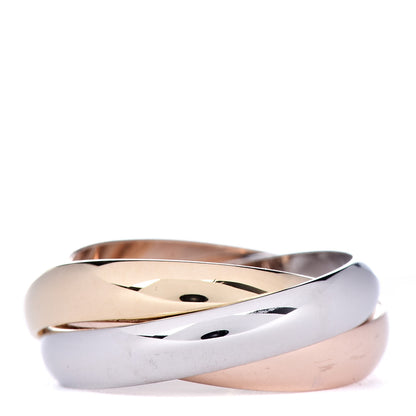 Cartier 18K Pink Yellow White Gold Classic Les Must De Trinity Ring 49 4.75 3 of 5