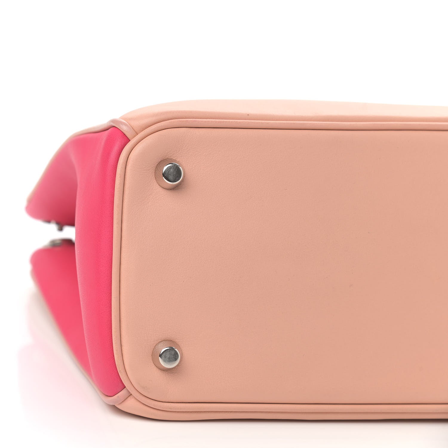 Christian Dior Smooth Calfskin Medium Tri-Color Diorissimo Tote Pink Fuchsia Orange 7 of 8