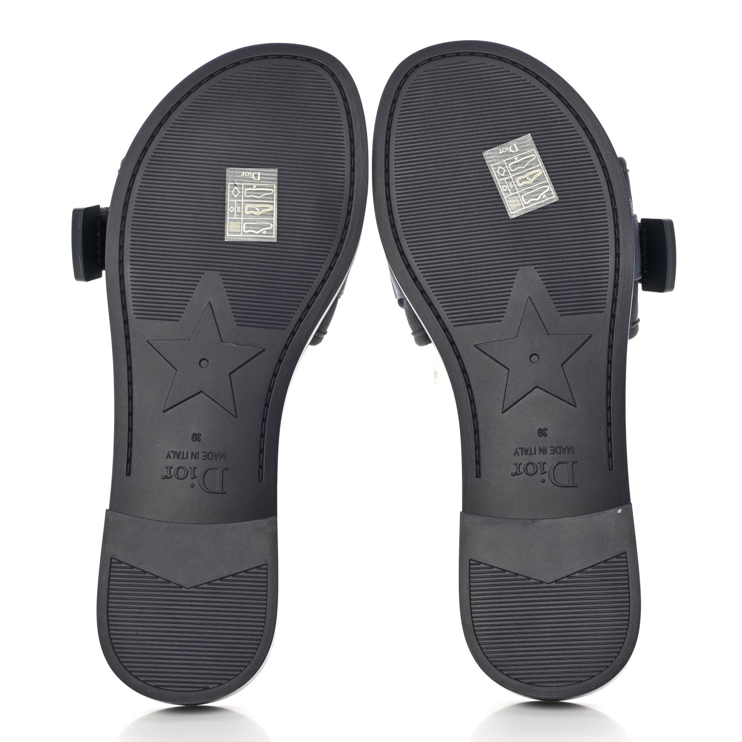 Technical Stretch Fabric Camouflage Dio(r)evolution Slide Sandals 39 Deep Blue