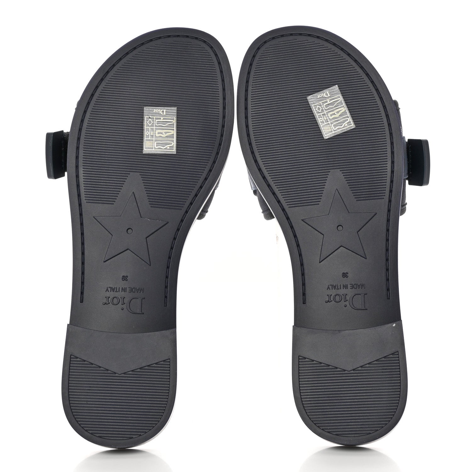 Christian Dior Technical Stretch Fabric Camouflage Dio(r)evolution Slide Sandals 39 Deep Blue 5 of 10