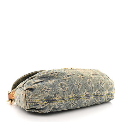 Louis Vuitton Monogram Denim Mini Pleaty Blue 4 of 11