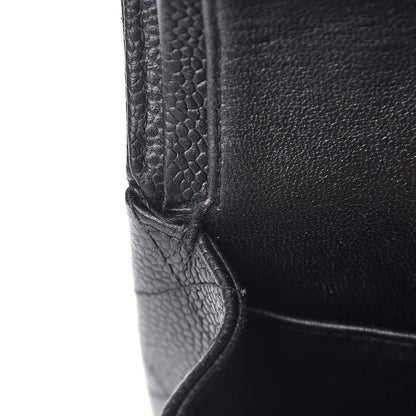 Chanel Caviar Quilted Medium Double Flap Black 16 of 25