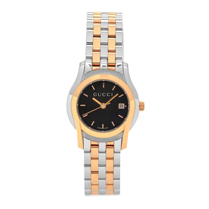 Gucci Stainless Steel 27mm 5500L Two Tone Quartz Watch Black 1 of 4