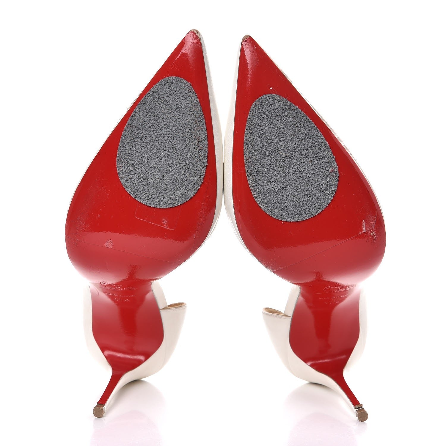 Christian Louboutin Shiny Nappa Iriza 100 Pumps 41.5 White 7 of 16