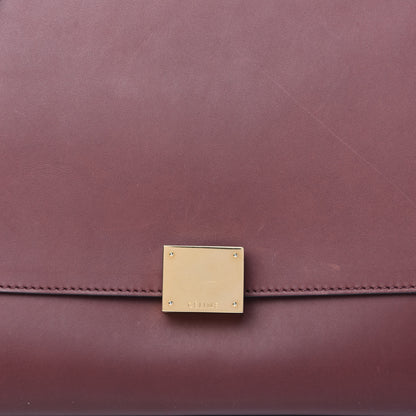 Celine Smooth Calfskin Suede Medium Trapeze Burgundy 9 of 9