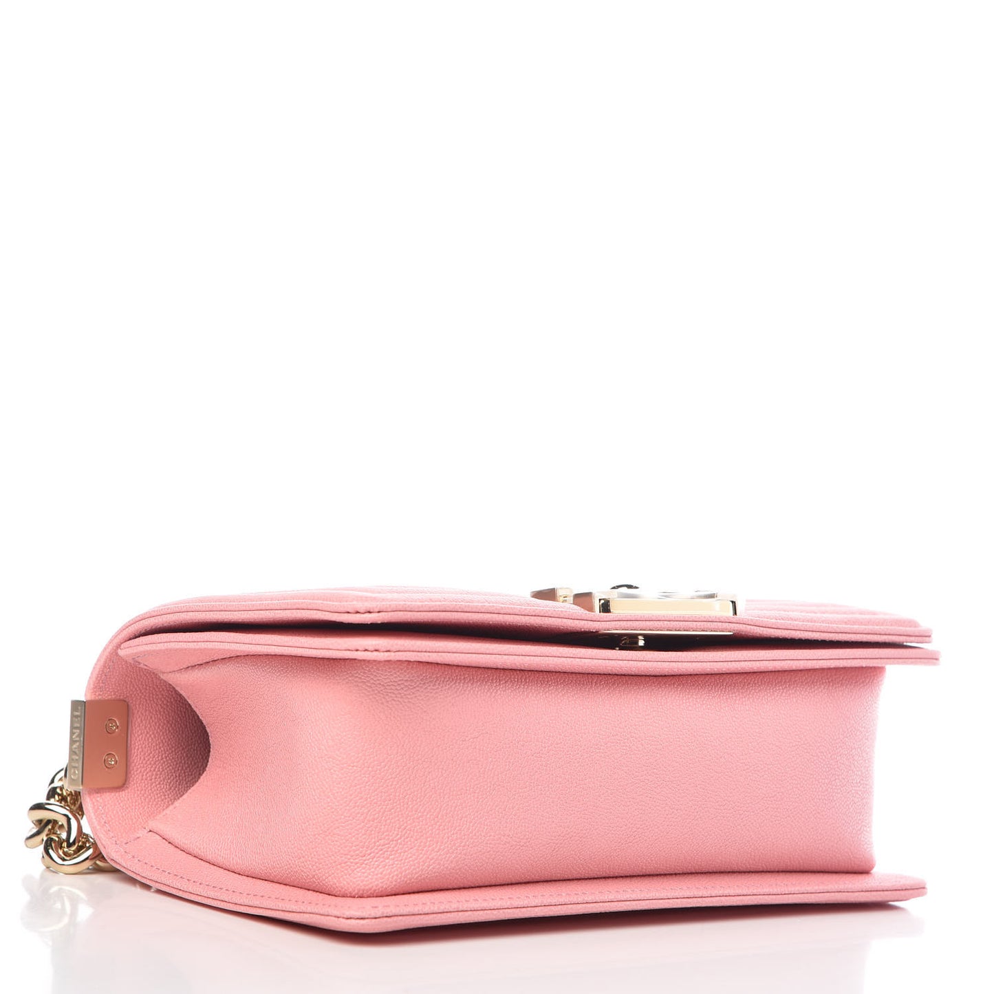 Caviar Quilted Small Boy Flap Pink